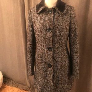 Kut from the Kloth Navy Blue Boucle Coat
